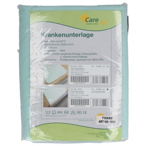 KRANKENUNTERLAGE waschbar 75x90 cm m.Seitenteilen Produktbild