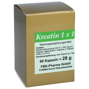 KREATIN 1X1 pro Tag Kapseln Produktbild