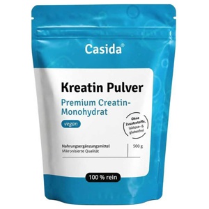 Kreatin Monohydrat Pulver Creatin mikronisiert pur, 500 g Pulver Produktbild