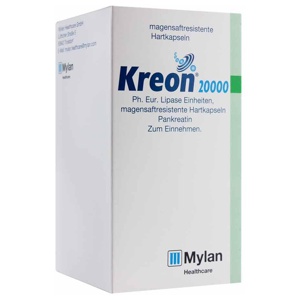 KREON 20.000 Ph.Eur.Lipase Einheiten msr.Hartkaps. Produktbild