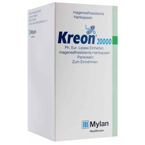 KREON 20.000 Ph.Eur.Lipase Einheiten msr.Hartkaps. Produktbild