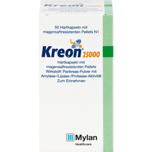 KREON 25.000 Hartkps.m.magensaftr.überz.Pellets Produktbild