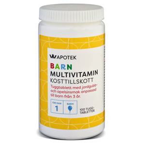 Kronans Apotek Barn Multivitamin Tuggtabletter 100 st produkt bild
