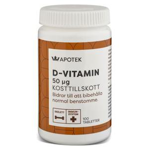 Kronans Apotek D-vitamin 50 µg Tabletter 100 st produkt bild