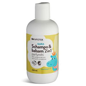 Kronans Apotek Doris Schampo & Balsam För barn parfymfri 250 ml produkt bild