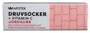 Kronans Apotek Druvsocker + Vitamin C Jordgubb Druvsockertabletter 14 st produkt bild