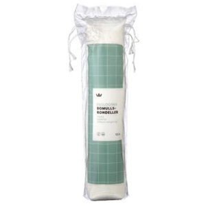 Kronans Apotek Ekologiska Bomullsrondeller Bomullspads 100 st produkt bild