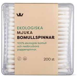 Kronans Apotek Ekologiska Mjuka Bomullspinnar Ekologiska tops 200 st produkt bild