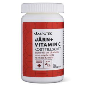 Kronans Apotek Järn + Vitamin C Från 12 år tabletter 100 st produkt bild
