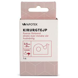 Kronans Apotek Kirurgtejp Vit kirurgtejp, 1 st produkt bild