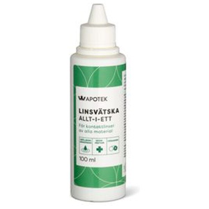 Kronans Apotek Linsvätska Allt-i-ett Linsvätska, 100 ml produkt bild