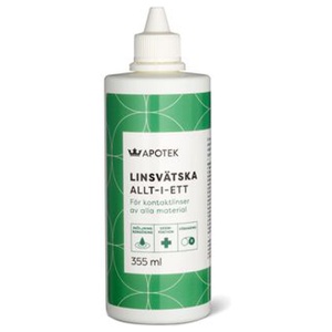 Kronans Apotek Linsvätska Allt-i-ett Linsvätska 355 ml produkt bild