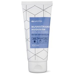 Kronans Apotek Mjukgörande Hudkräm 20% Glycerol Mot torr hud 100 ml produkt bild