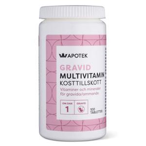 Kronans Apotek Multivitamin Gravid Tablett, 100 st produkt bild