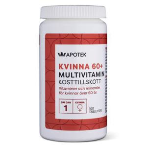 Kronans Apotek Multivitamin Kvinna 60 + Tabletter 100 st produkt bild