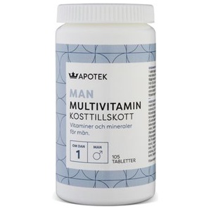 Kronans Apotek Multivitamin Man 105 tabletter produkt bild