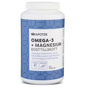 Kronans Apotek Omega 3 + Magnesium Kapslar 120 st produkt bild