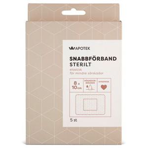 Kronans Apotek Snabbförband Sterilt förband 8 x 10 cm, 5 st produkt bild