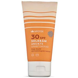 Kronans Apotek Solkräm Ansikte SPF 30 Solskydd parfymfri 50 ml produkt bild