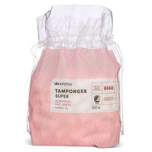 Kronans Apotek Tamponger Super Tampong, 100 st produkt bild