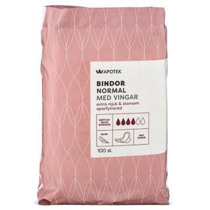 Kronans Apotek Tunn Binda Normal Binda med vingar, 100 st produkt bild