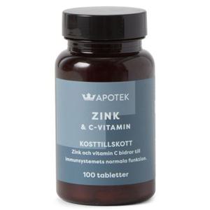 Kronans Apotek Zink + Vitamin C Från 12 år 100 tabletter produkt bild