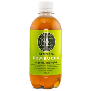 Kultures Kombucha Grøn te 400 ml produktbillede