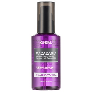 Kundal Macadamia Hair Serum Amber Vanilla 100ml produktbillede