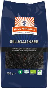 Kung Markatta Linser Beluga KRAV 450 g produkt bild