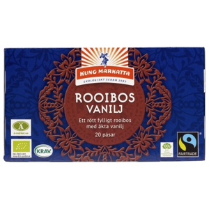Kung Markatta Te Rooibos Vanilj Krav FT 20 påsar produkt bild