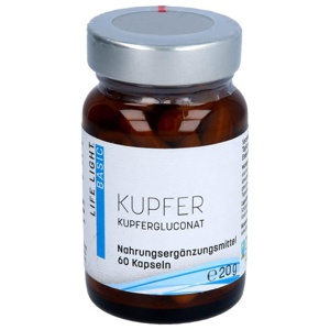 KUPFER 2 mg aus Kupfergluconat Kapseln Produktbild