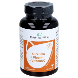 KURKUMA 95% Curcumin+Piperin+Vitamin C vegan Kaps. Produktbild