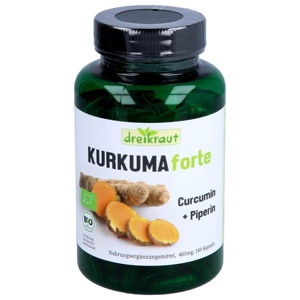 KURKUMA FORTE Curcumin+Piperin Kapseln Produktbild