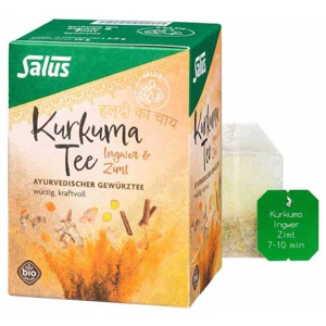 KURKUMA TEE Ingwer & Zimt Bio Salus Filterbeutel Produktbild