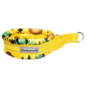 Kusse&Kutta Hundhalsband Brett Halvstryp Solrosor (6) produkt bild