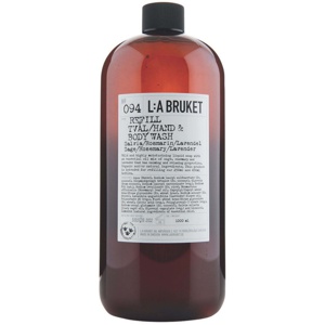 L:a Bruket Hand & Body Wash 094 Refill Sage/Rosemary/Lavender 1000 ml Produktbild