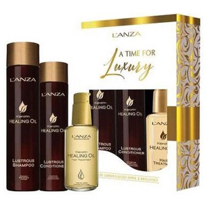 L'anza Healing Hair Color & Care Keratin Healing Oil Heal & Restore 3-pack 650 ml produkt bild