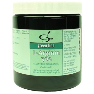 L-Arginin 500 Kapseln, 360 St Kapseln Produktbild