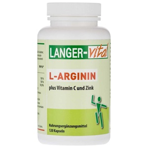 L-Arginin Kapseln plus Vitamin C und Zink, 120 St Kapseln Produktbild