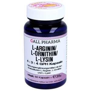 L-ARGININ/L-ORNITHIN/L-Lysin 4:3:4 GPH Kapseln Produktbild