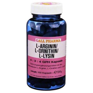 L-Arginin / L-Ornithin / L-Lysin 4:3:4 GPH Kapseln, 100 St Kapseln Produktbild