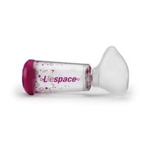 L'espace andningsbehållare med mask, 6+ år och vuxna, transparent/magenta 1 st produkt bild