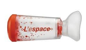 L'espace andningsbehållare med mask, spädbarn 0-2 år, transparent/orange 1 styck produkt bild