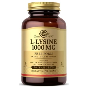 L-Lysin 1000 mg 50 Tabletten Solgar Produktbild