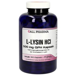 L-Lysin 500 mg GPH Kapseln, 360 St Kapseln Produktbild