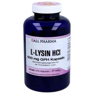 L-Lysin 500 mg GPH Kapseln, 250 St Kapseln Produktbild