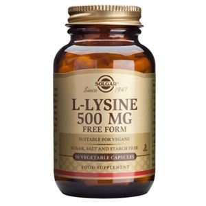 Solgar L-Lysine 500 mg 50 kaps produktbillede