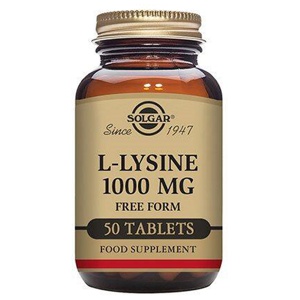 L-Lysine 1000 mg Solgar - 50 tabletter produktbillede