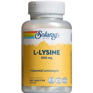 Solaray L-Lysine - 100 tabl. produktbillede