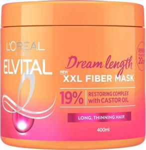 L'Oréal Paris Elvital Dream Length Fiber Mask 400 ml produkt bild